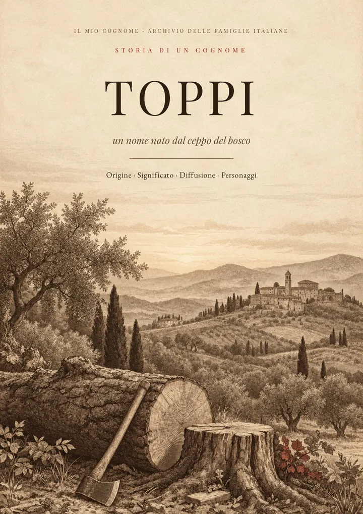 Copertina del PDF Storia del cognome Toppi