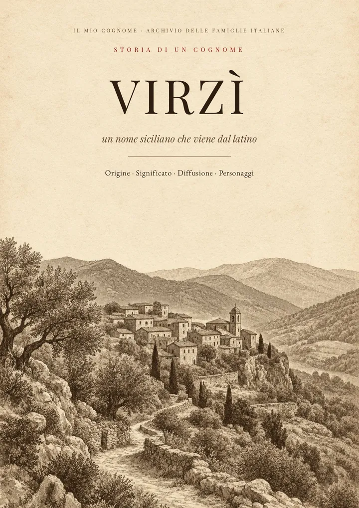 Copertina del PDF Storia del cognome Virzì