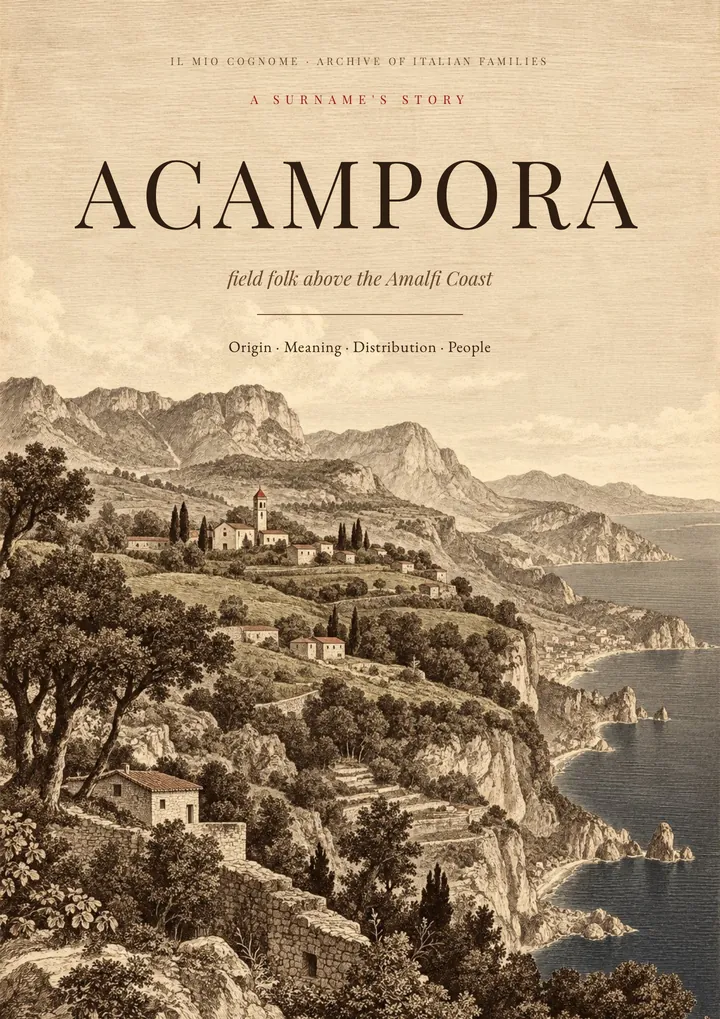 Cover of the PDF on the Acampora surname