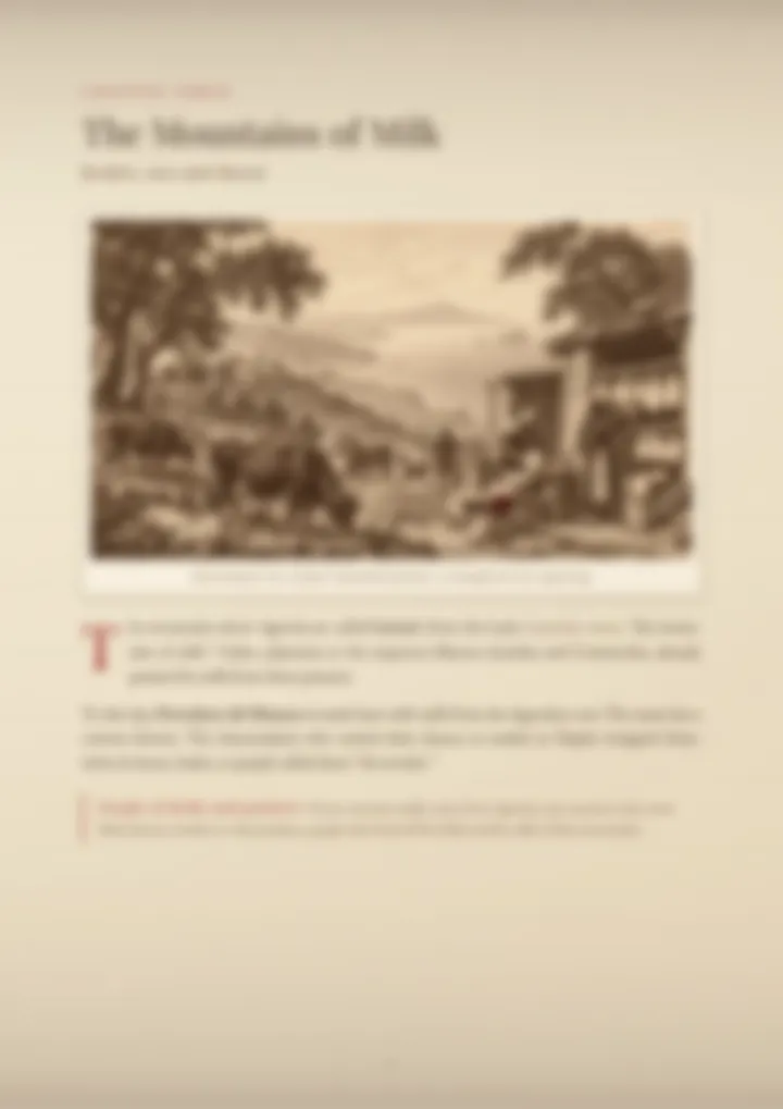 A blurred page from the PDF on the Acampora surname