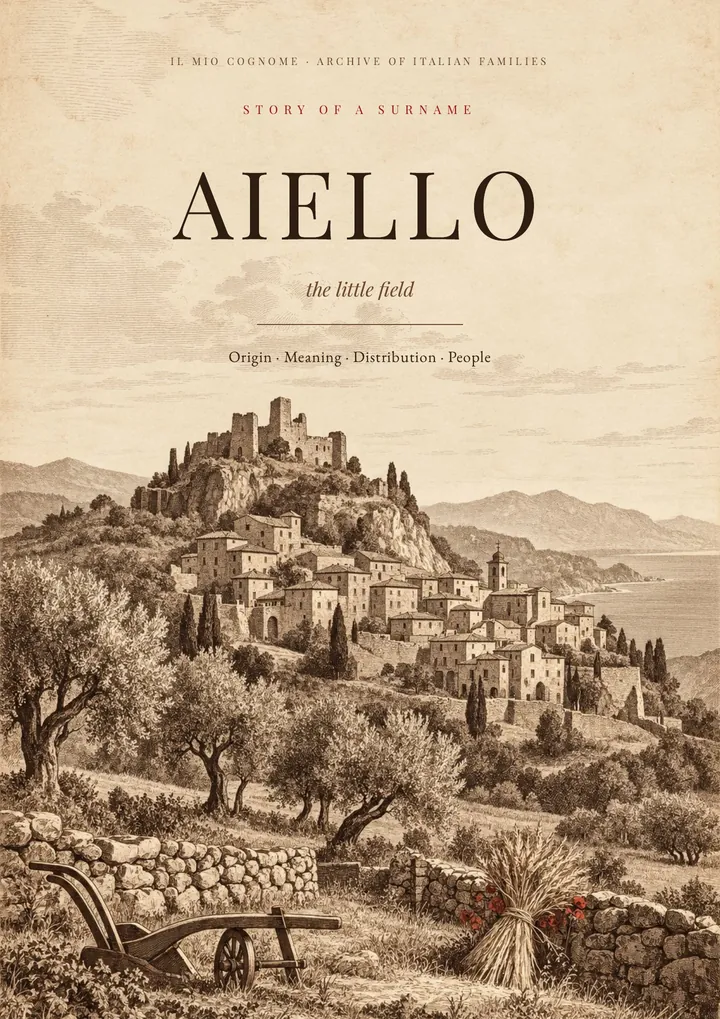 Cover of the PDF on the Aiello surname