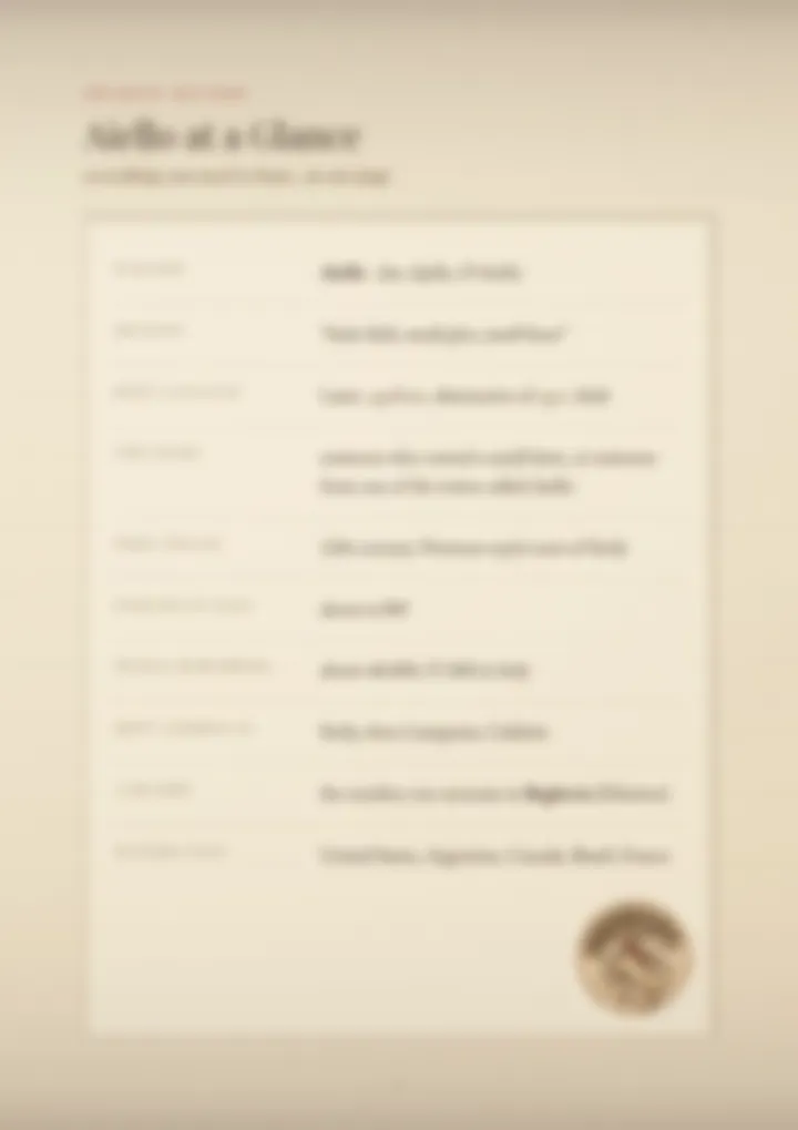 A blurred page from the PDF on the Aiello surname