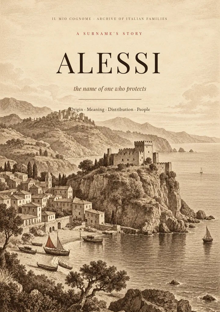 Cover of the PDF on the Alessi surname