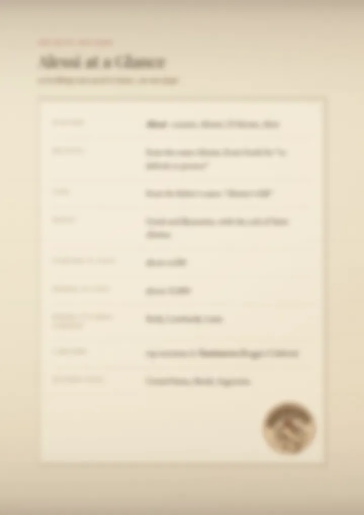 A blurred page from the PDF on the Alessi surname