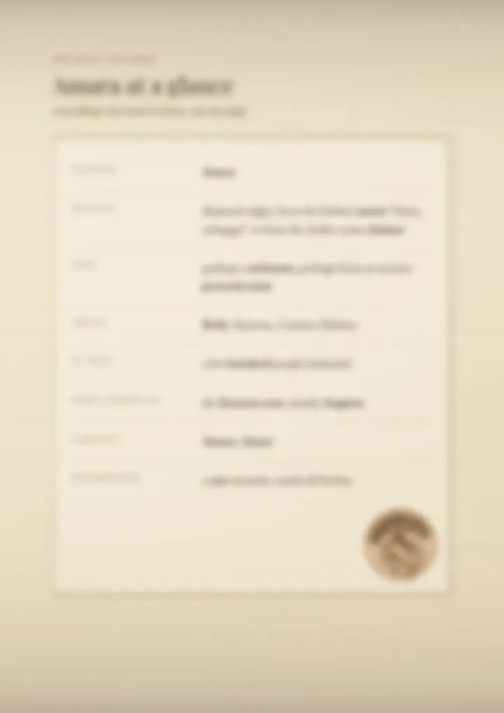 A blurred page from the PDF on the Amara surname