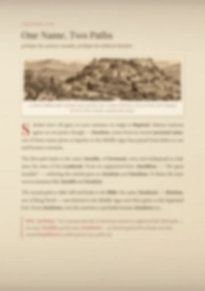 A blurred page from the PDF on the Anzalone surname