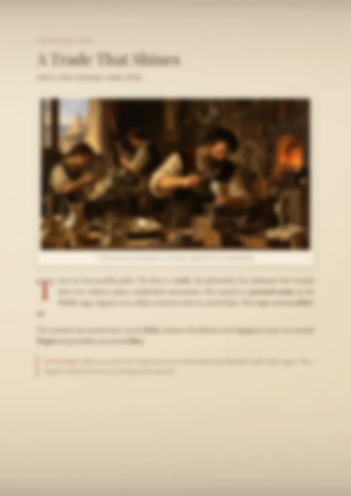 A blurred page from the PDF on the Argento surname