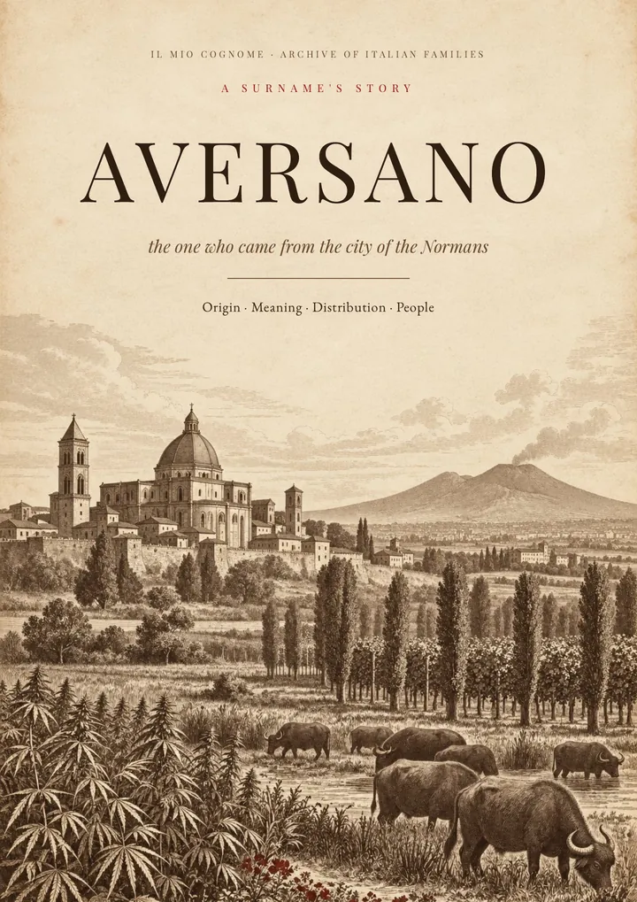Cover of the PDF on the Aversano surname