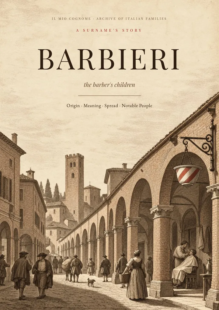 Cover of the PDF on the Barbieri surname