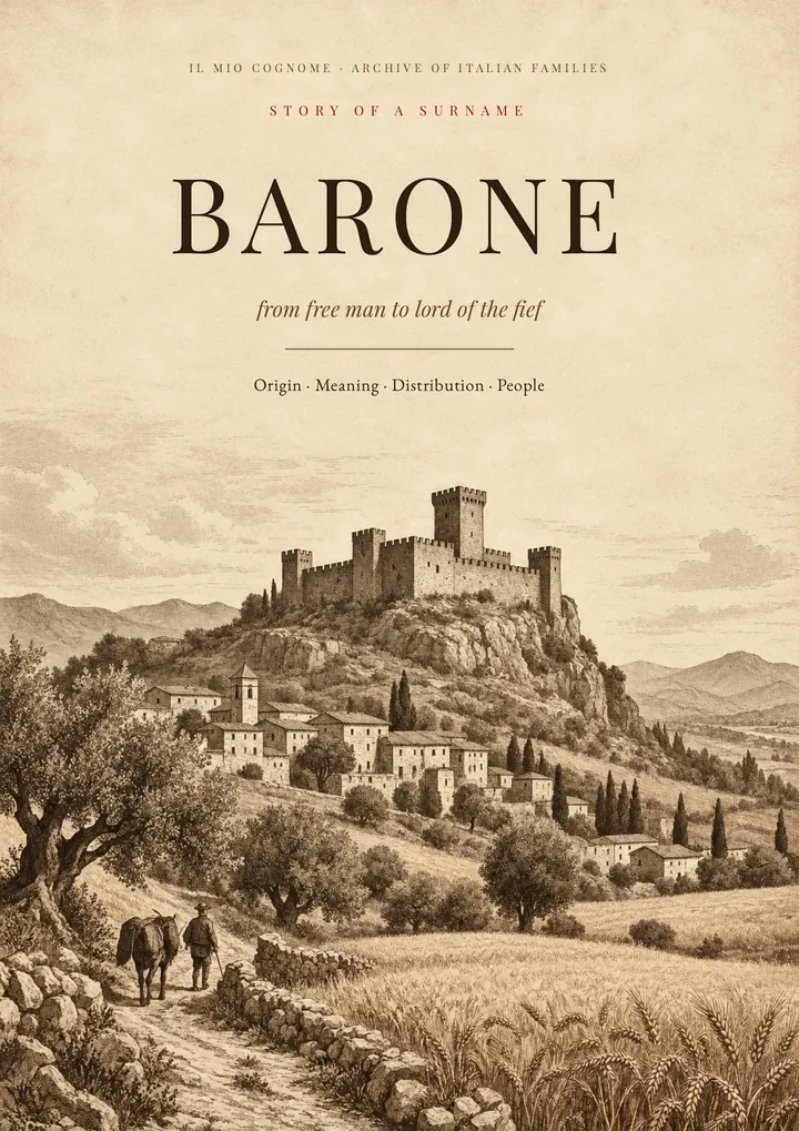 Cover of the PDF on the Barone surname