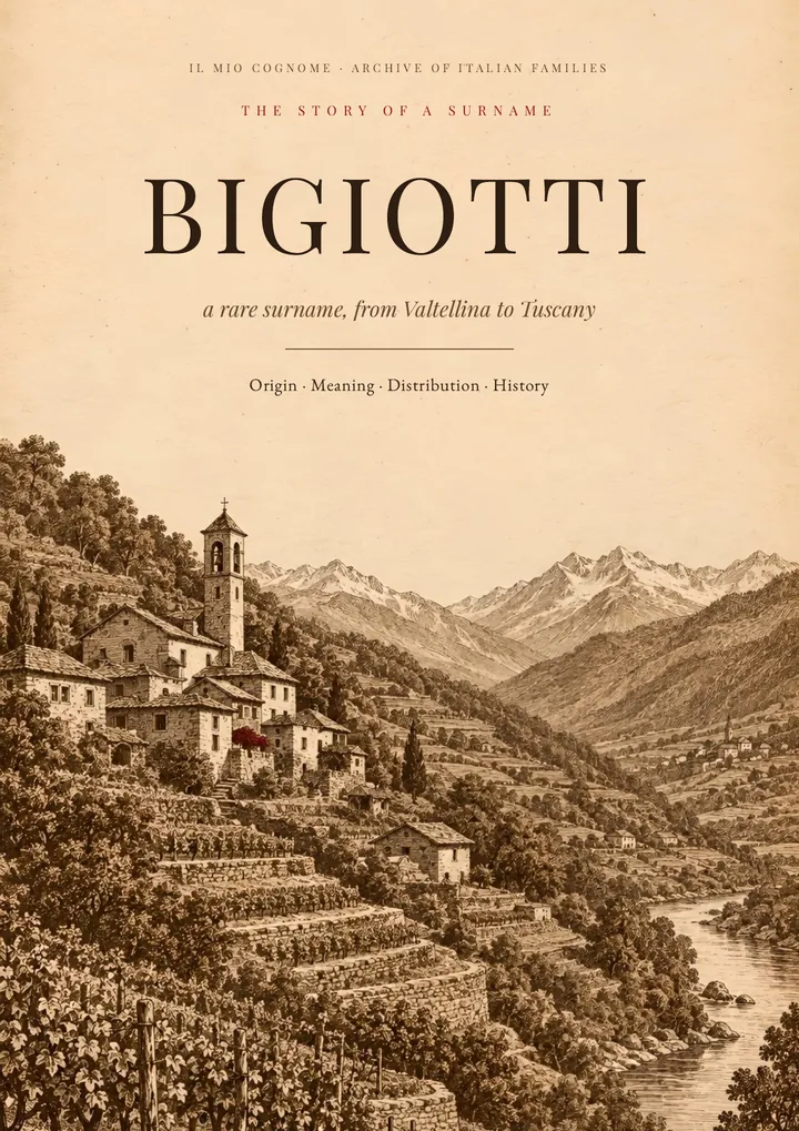 Cover of the PDF on the Bigiotti surname