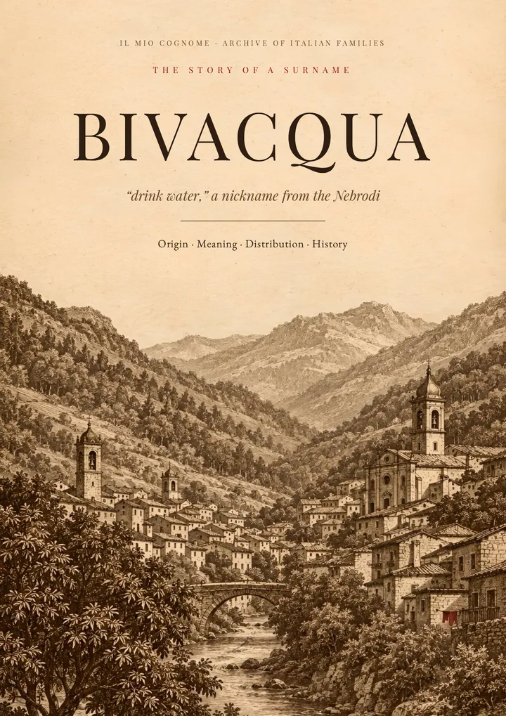 Cover of the PDF on the Bivacqua surname