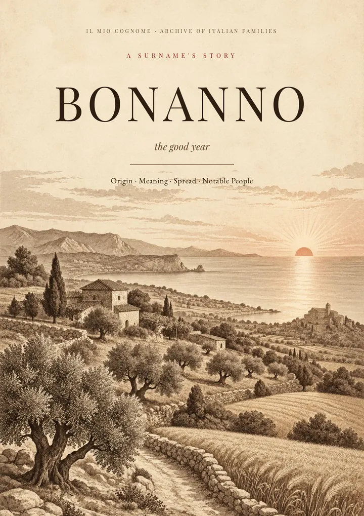 Cover of the PDF on the Bonanno surname