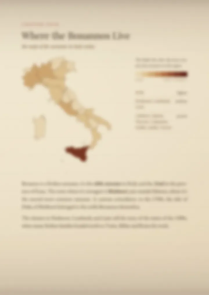 A blurred page from the PDF on the Bonanno surname
