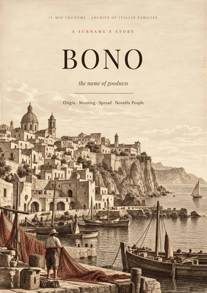 Cover of the PDF on the Bono surname