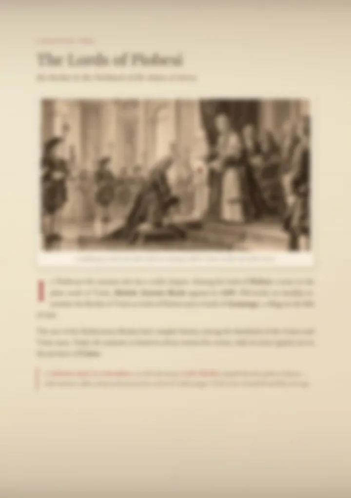 A blurred page from the PDF on the Borda surname