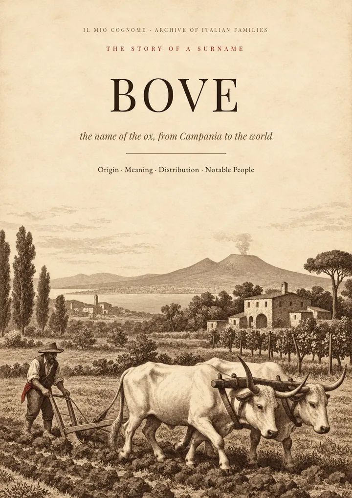 Cover of the PDF on the Bove surname
