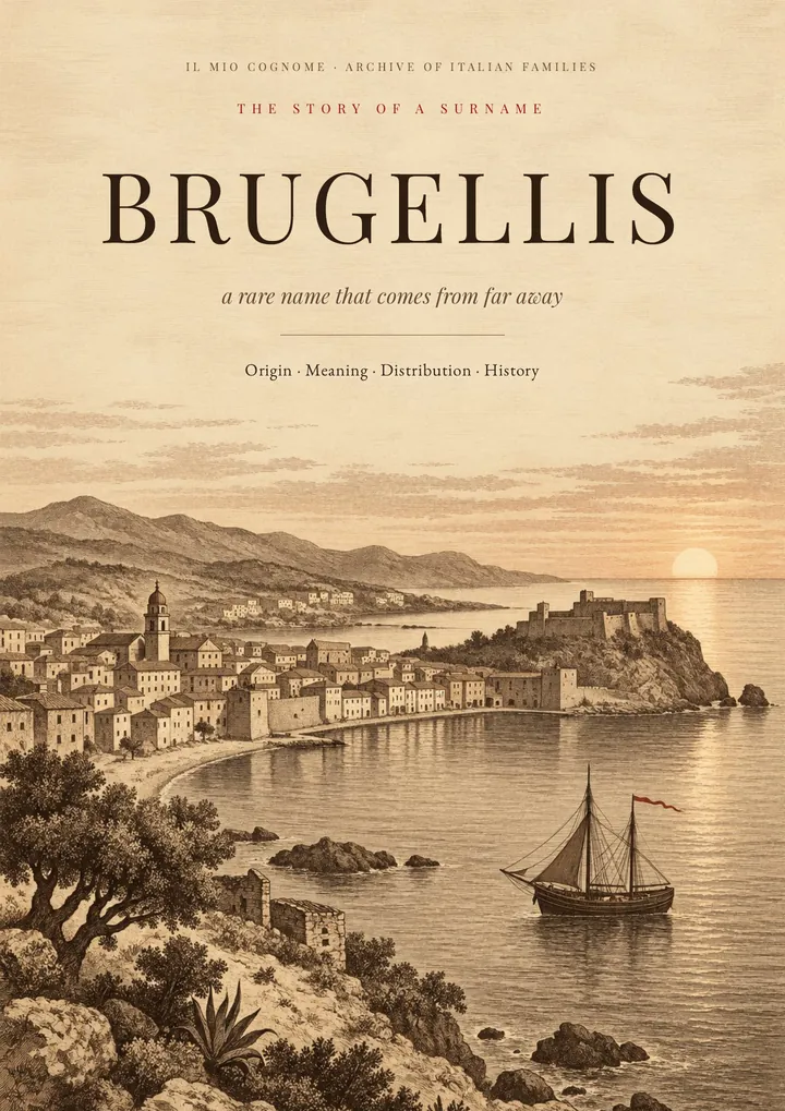 Cover of the PDF The Story of the Brugellis Surname
