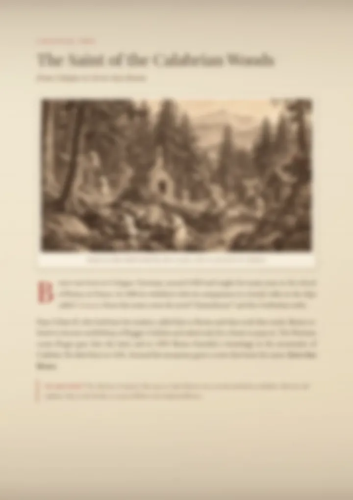 A blurred page from the PDF on the Bruno surname