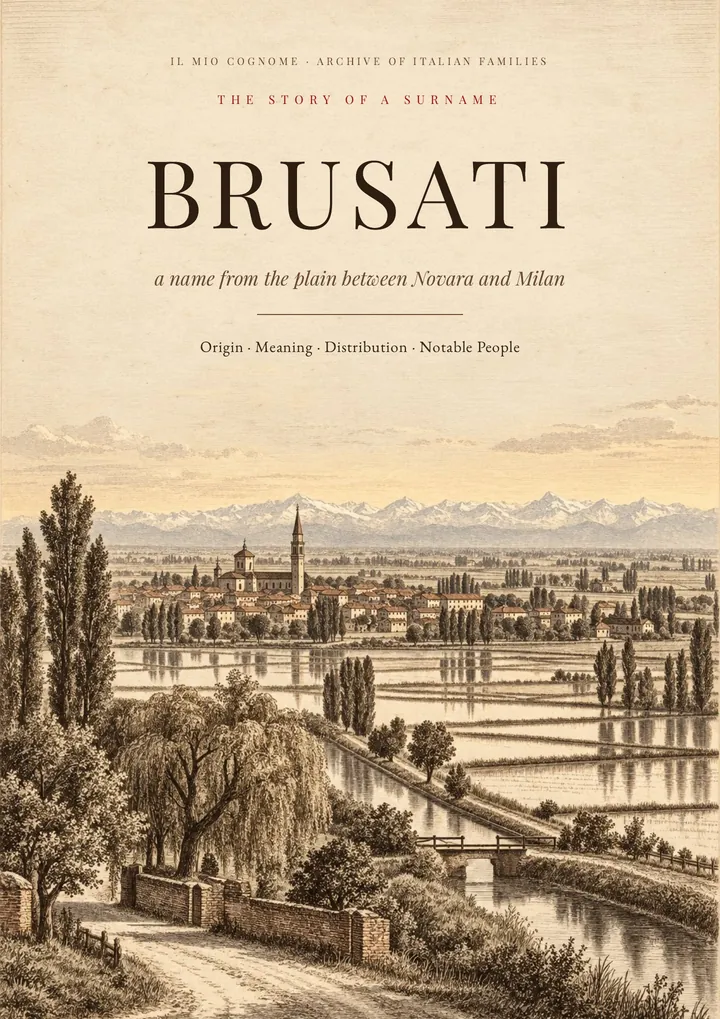 Cover of the PDF The Story of the Brusati Surname