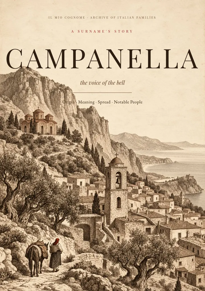 Cover of the PDF on the Campanella surname
