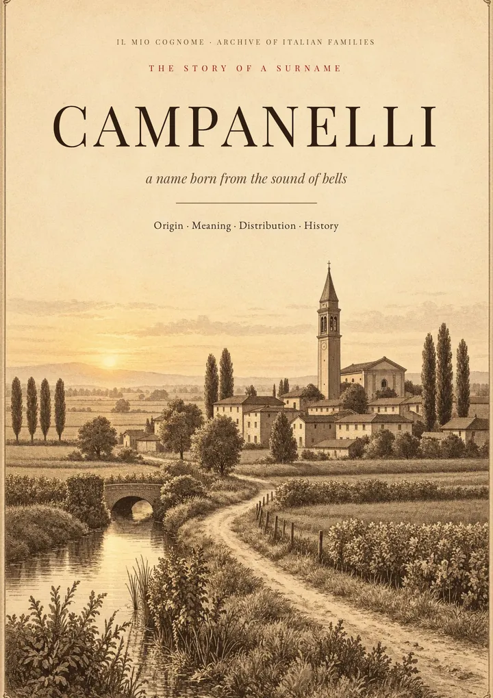 Cover of the PDF on the Campanelli surname