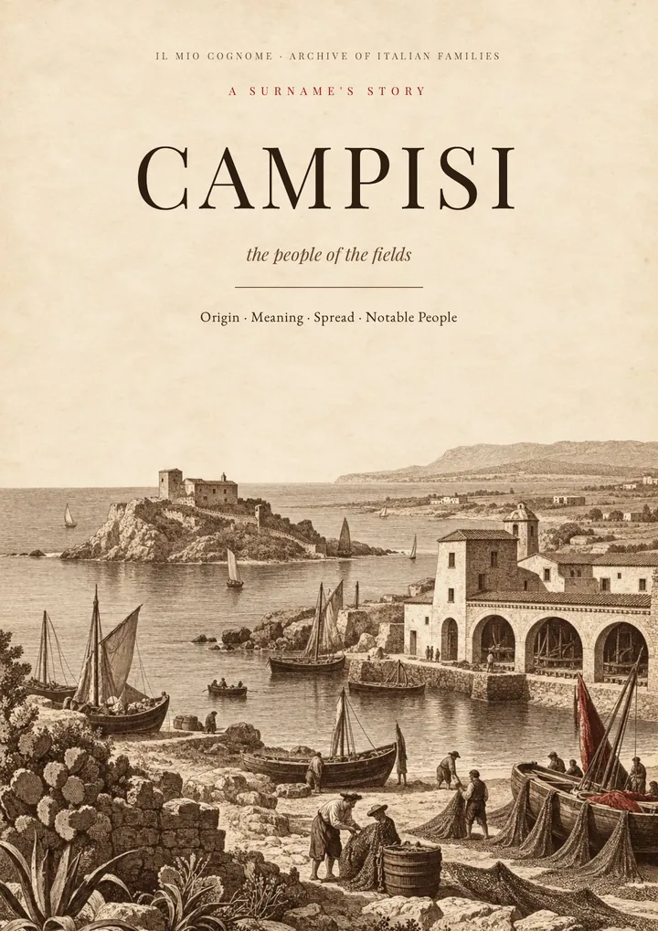 Cover of the PDF on the Campisi surname