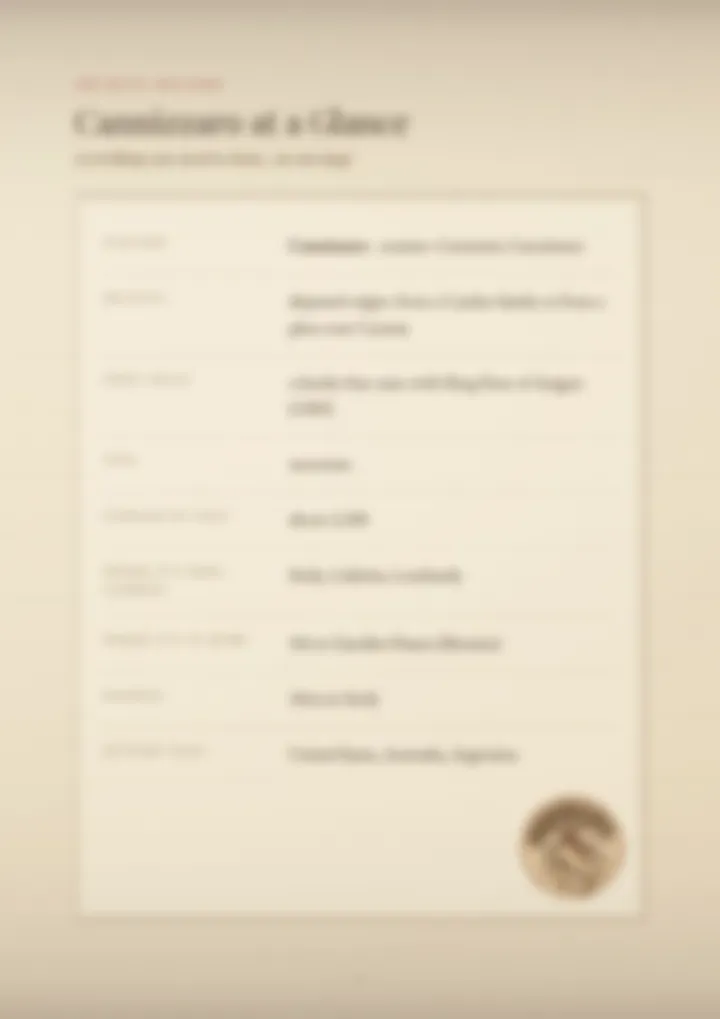A blurred page from the PDF on the Cannizzaro surname
