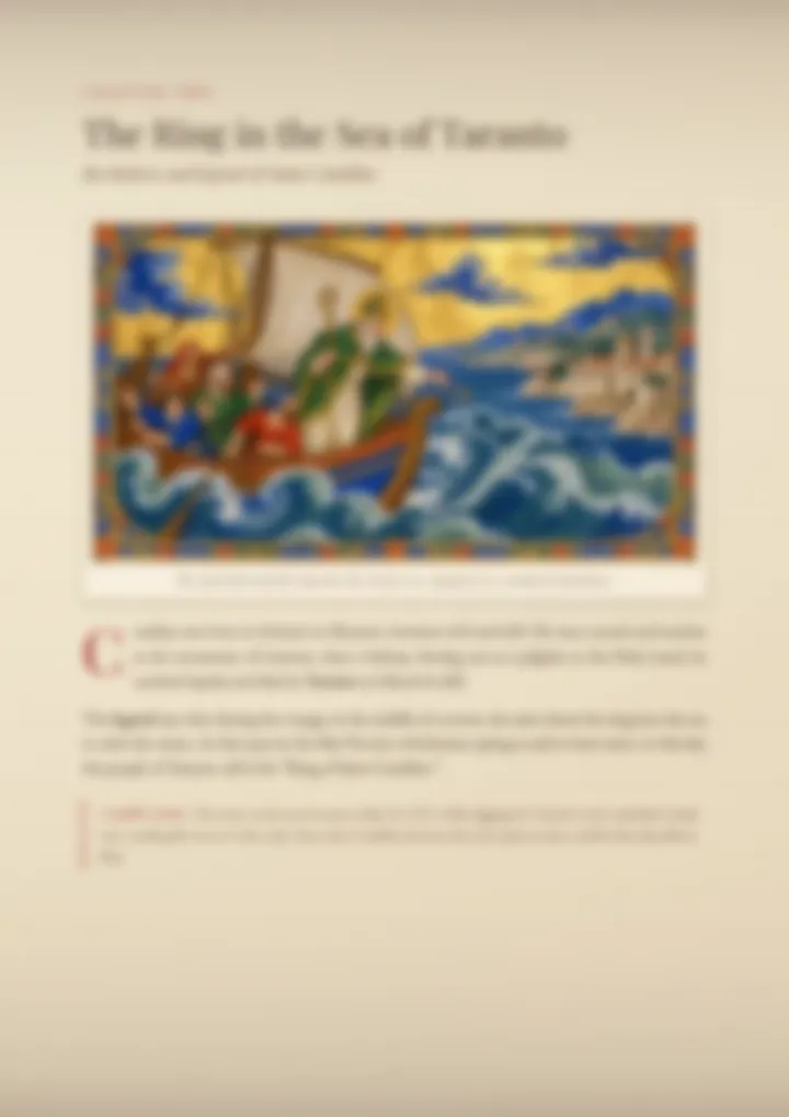 A blurred page from the PDF on the Cataldi surname