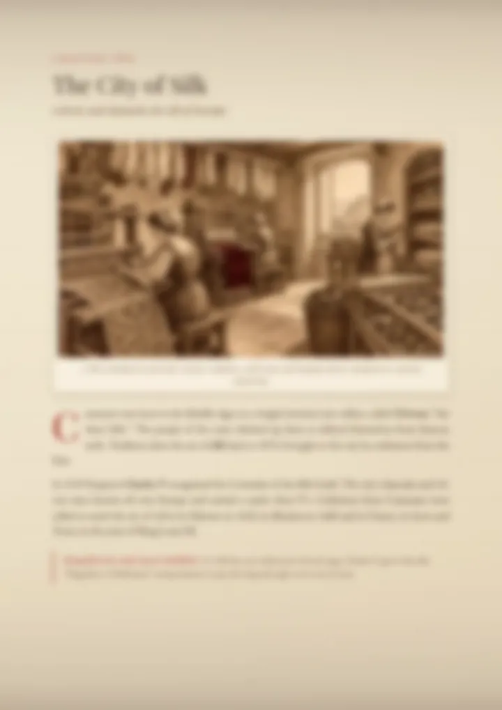 A blurred page from the PDF on the Catanzaro surname
