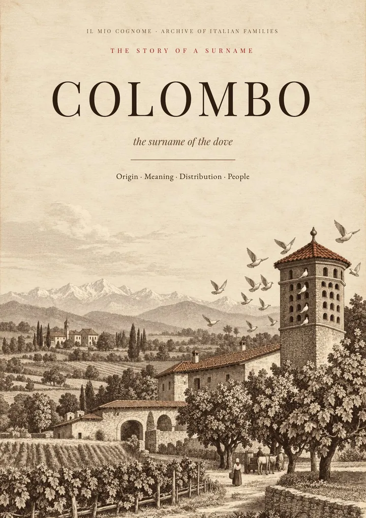 Cover of the PDF on the Colombo surname