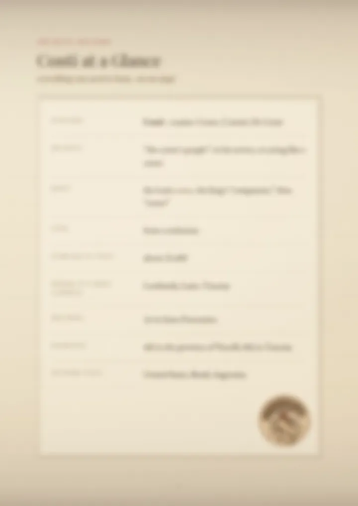 A blurred page from the PDF on the Conti surname