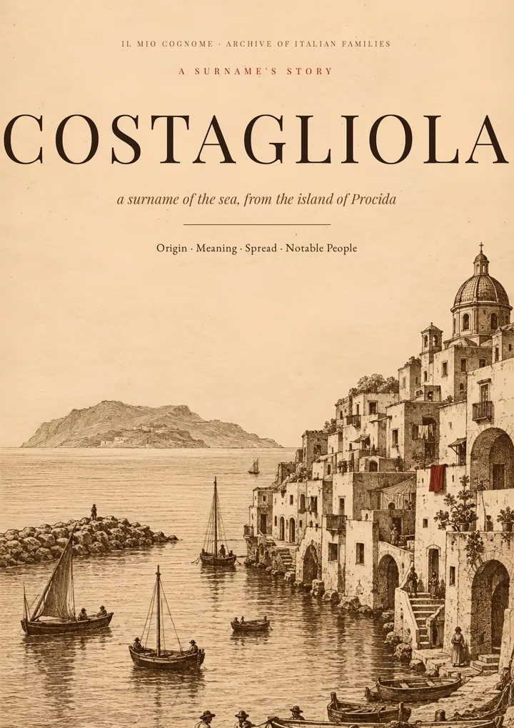 Cover of the PDF on the Costagliola surname