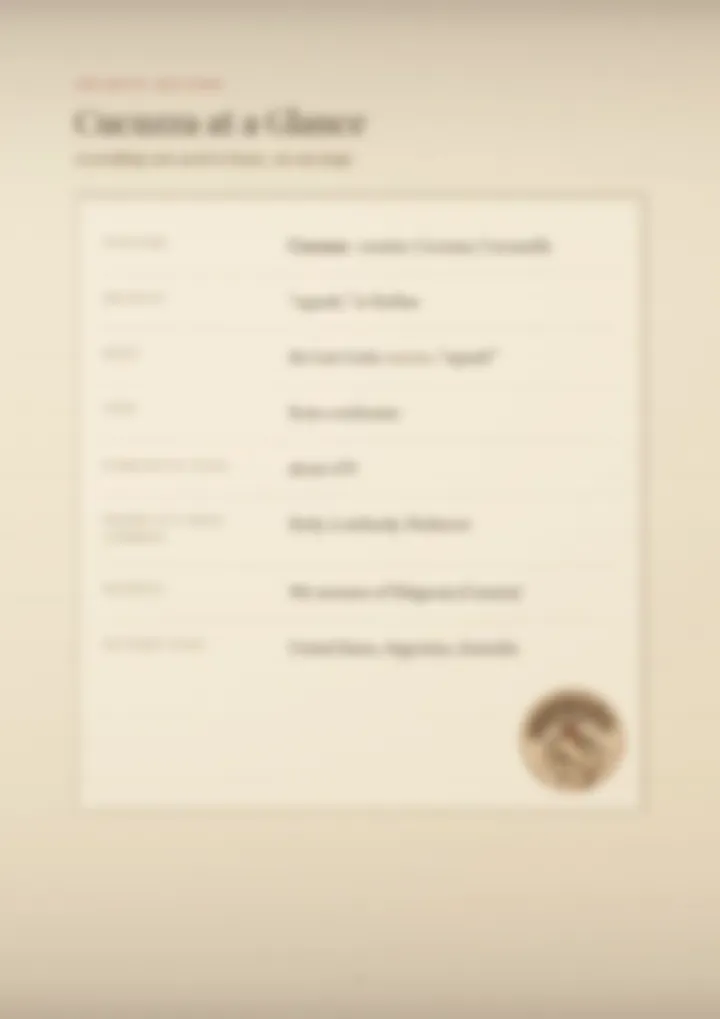 A blurred page from the PDF on the Cucuzza surname