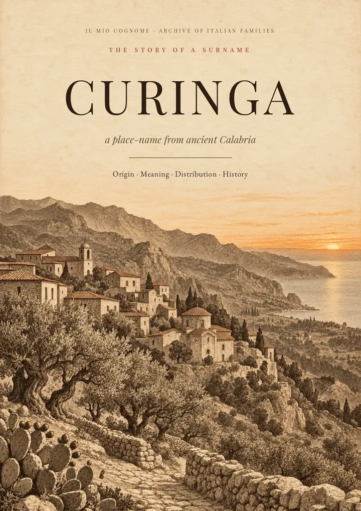 Cover of the PDF The Story of the Curinga Surname
