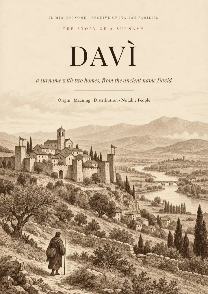 Cover of the PDF The Story of the Davì Surname