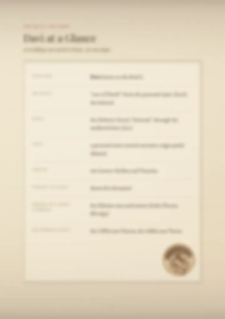 A blurred page from the PDF on the Davì surname