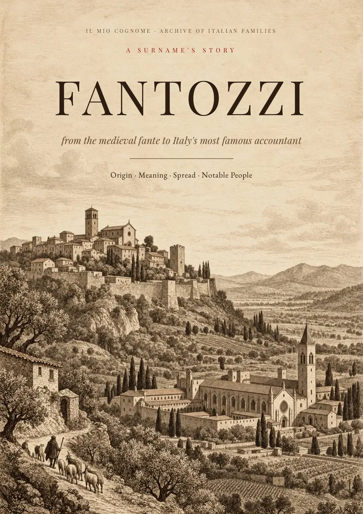 Cover of the PDF on the Fantozzi surname