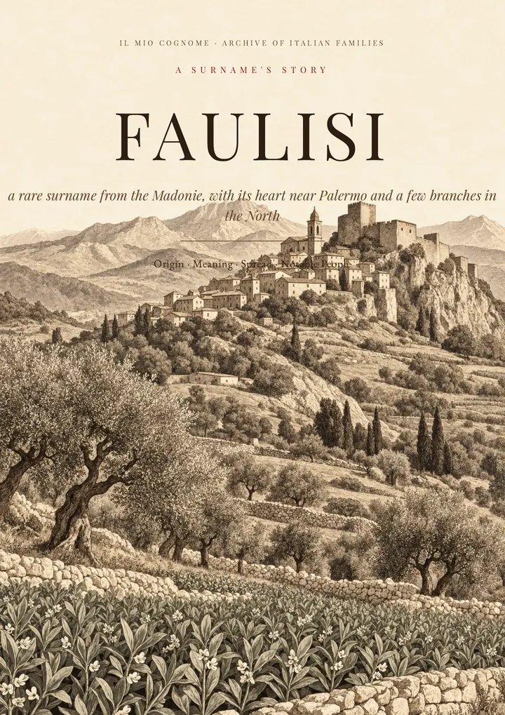 Cover of the PDF on the Faulisi surname