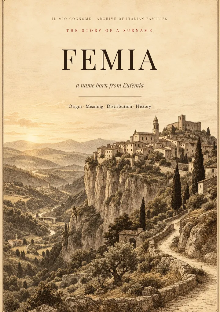 Cover of the PDF The Story of the Femia Surname