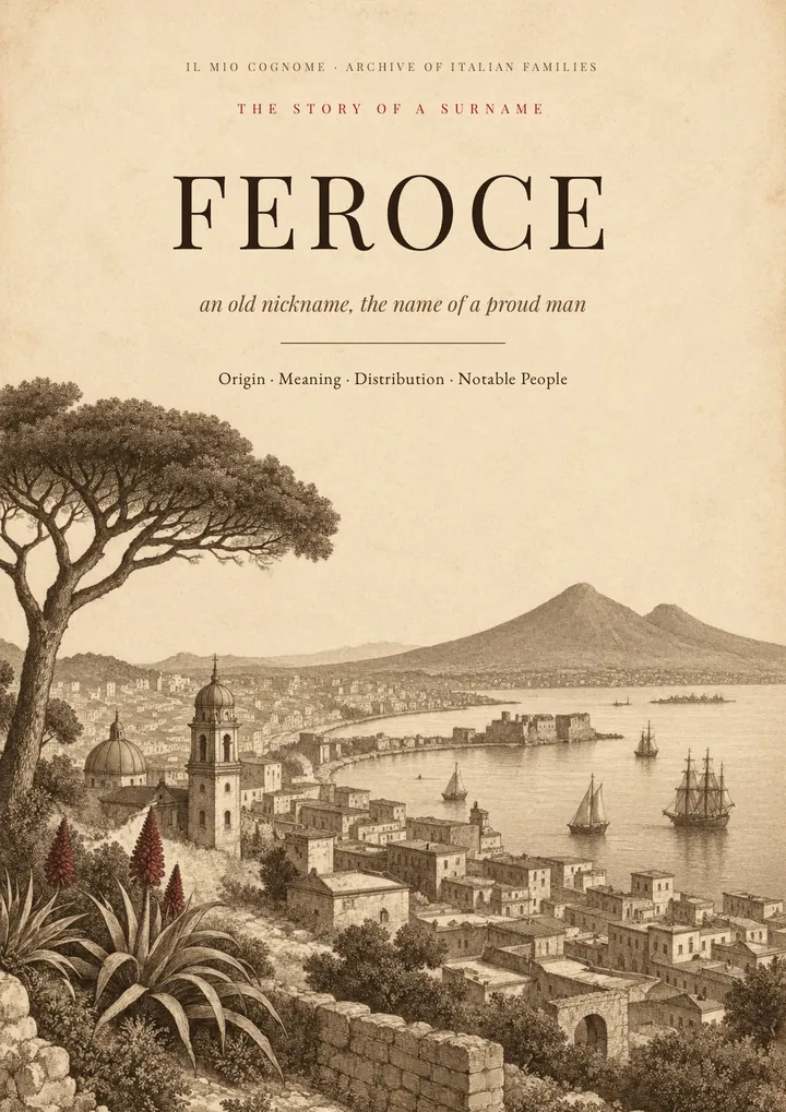 Cover of the PDF The Story of the Feroce Surname