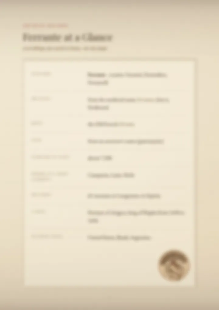 A blurred page from the PDF on the Ferrante surname