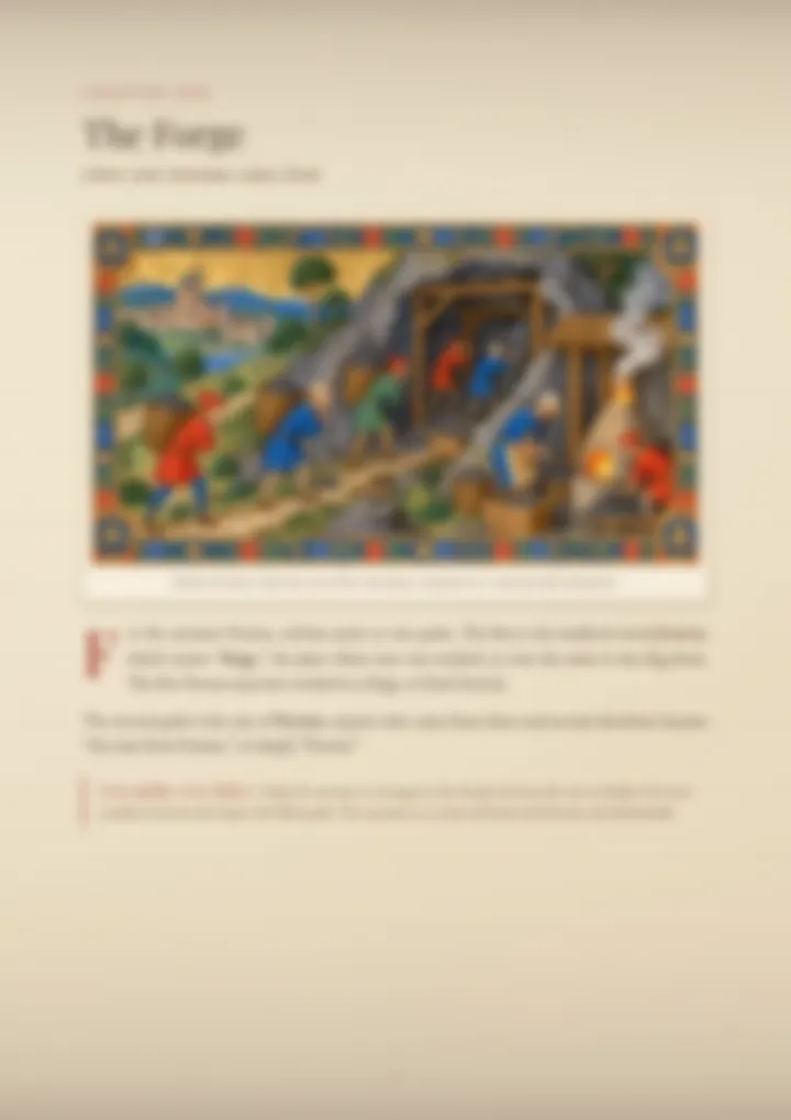 A blurred page from the PDF on the Ferrara surname