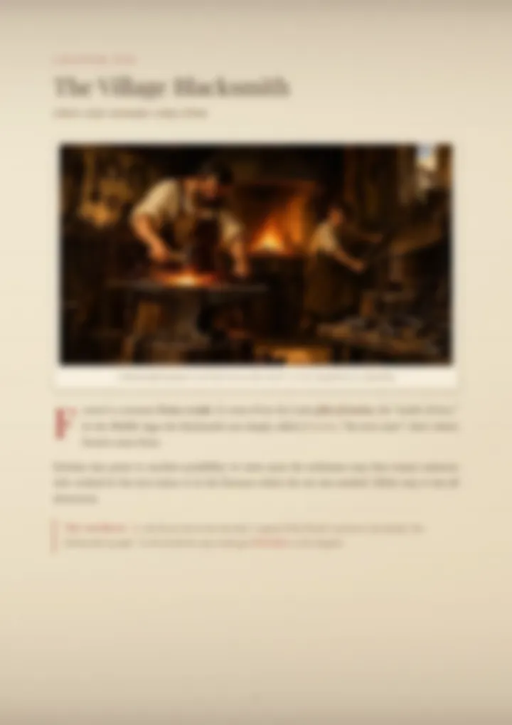 A blurred page from the PDF on the Ferrari surname