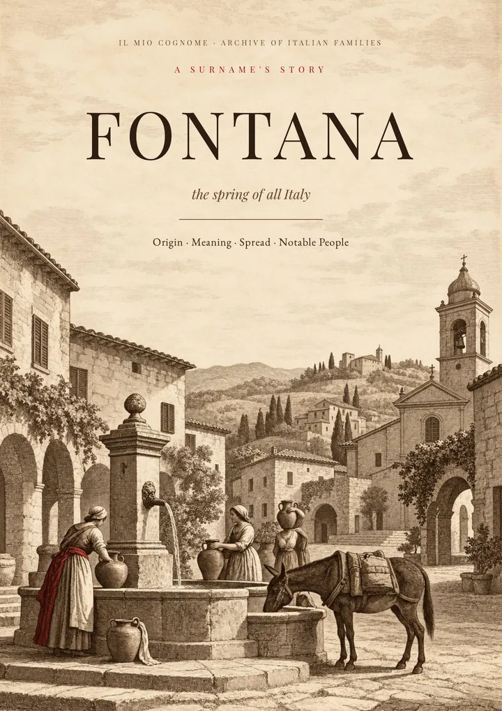 Cover of the PDF on the Fontana surname