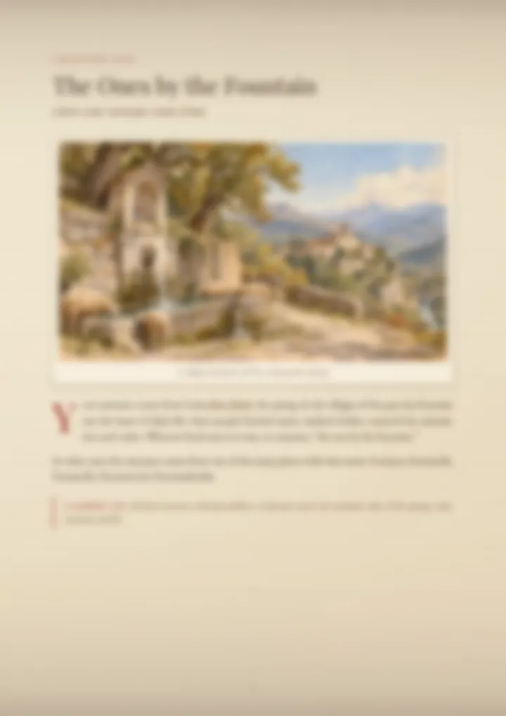 A blurred page from the PDF on the Fontana surname
