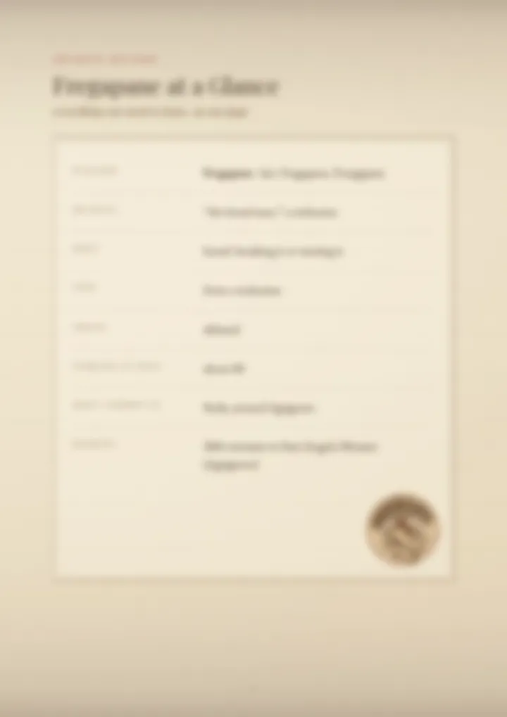 A blurred page from the PDF on the Fregapane surname