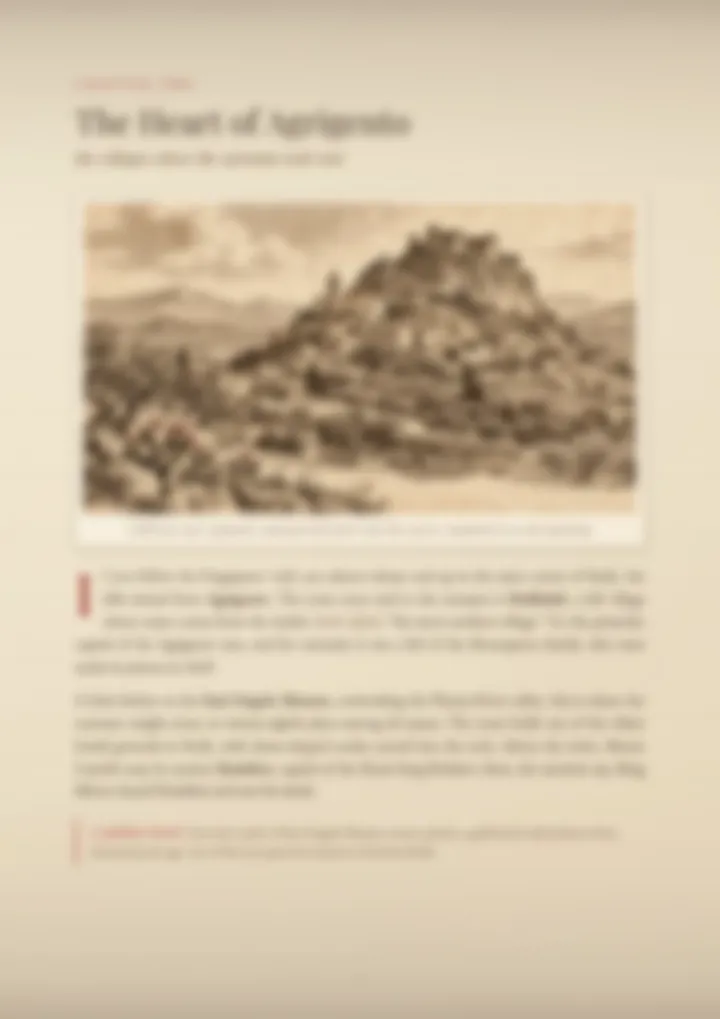 A blurred page from the PDF on the Fregapane surname