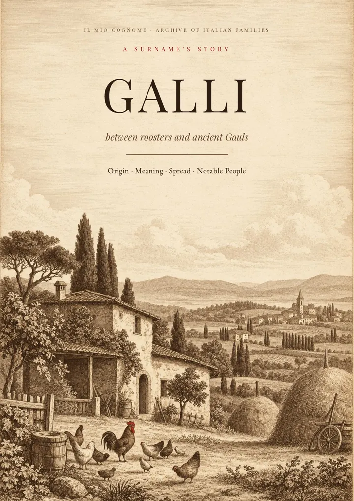 Cover of the PDF on the Galli surname