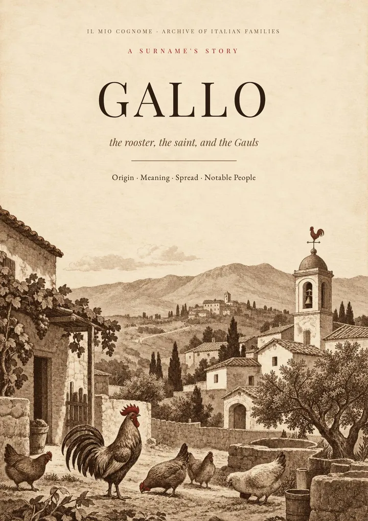 Cover of the PDF on the Gallo surname